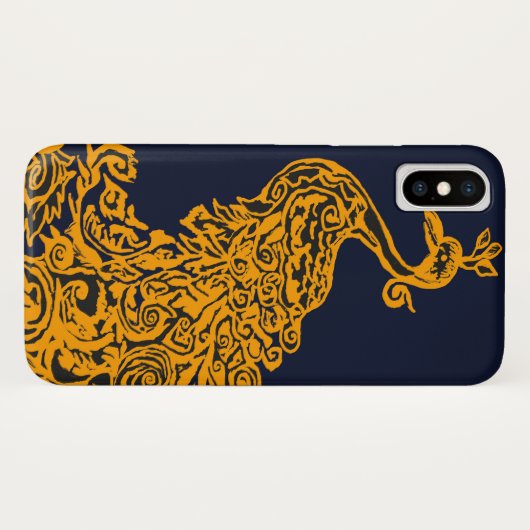 Cambodjaans Peacock iPhone/iPad case (Achterkant (horizontaal))