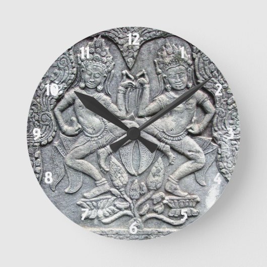 Cambodjaanse danserijklok ronde klok (Voorkant)