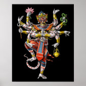 Cambodjaanse Khmer Hanuman Poster (Voorkant)