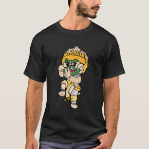 Cambodjaanse Khmer Thai en Lao Hanuman Idol Monkey T-shirt