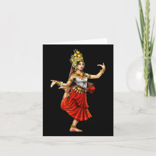 Cambodjaanse Khmer traditionele dans meisje Apsara Kaart