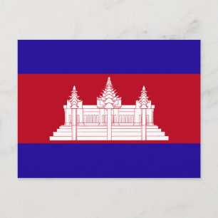 Cambodjaanse vlag briefkaart