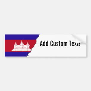 Cambodjaanse vlag bumpersticker