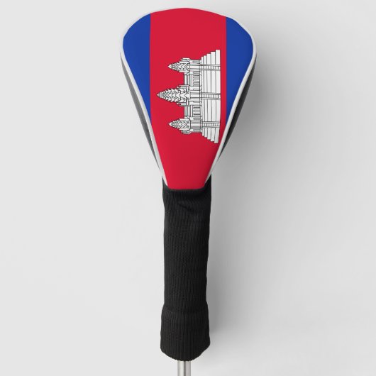 Cambodjaanse vlag golfheadcover (Voorkant)