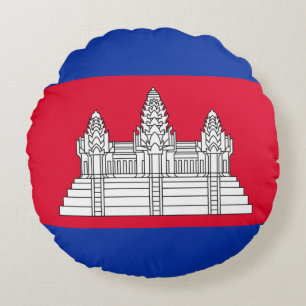 Cambodjaanse vlag rond kussen