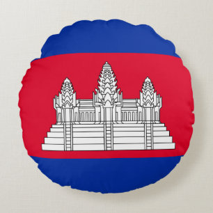 Cambodjaanse vlag rond kussen