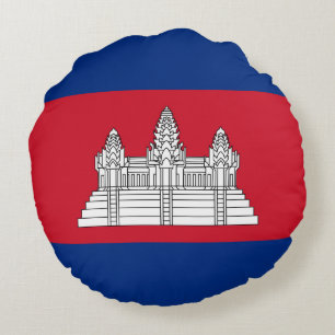Cambodjaanse vlag rond kussen
