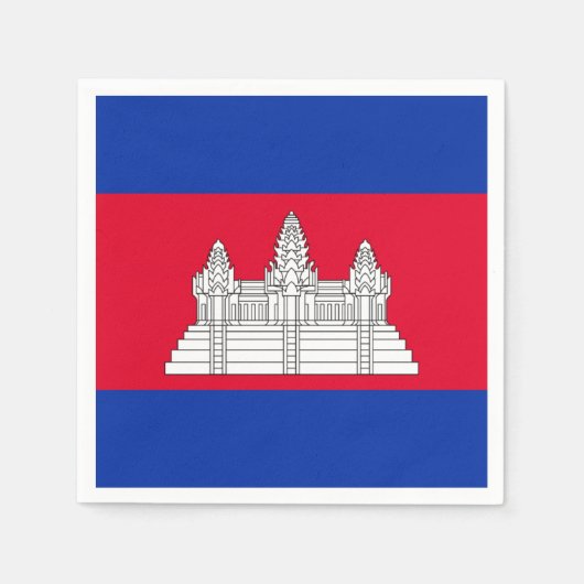 Cambodjaanse vlag servetten (Voorkant)
