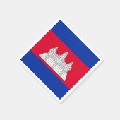 Cambodjaanse vlag servetten (Hoek)