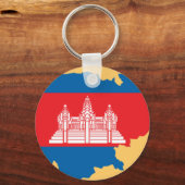 Cambodjaanse vlag sleutelhanger (Voorkant)