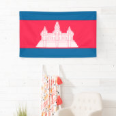 Cambodjaanse vlag spandoek (Insitu)