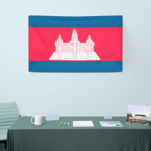 Cambodjaanse vlag spandoek (Beurs)