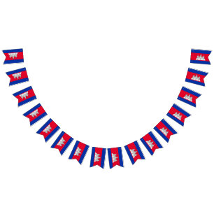 Cambodjaanse vlag vlaggetjes