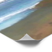 Cambria California Shoreline in de Herfst Poster (Hoek)