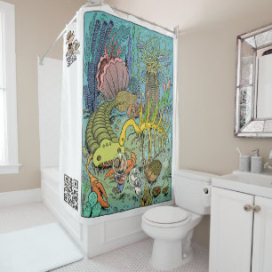 Cambrian Life Shower Curtain Douchegordijn