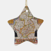 Cambridge Antiek Map Keramisch Ornament (Rechts)