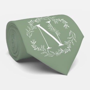 Cambridge blauw Kleur Monogrammed Groomsmen Stropdas