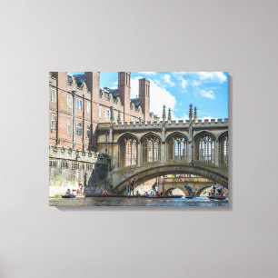 Cambridge Bridge of Sighs uitzicht canvas print