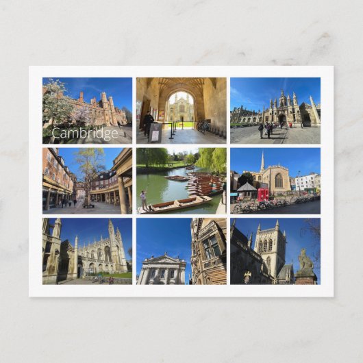 Cambridge Briefkaart (Voorkant)