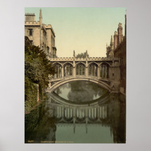 Cambridge England, Bridge of Sighs Poster