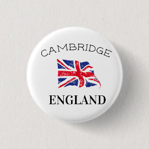 Cambridge England UK Britse vlag Ronde Button 3,2 Cm