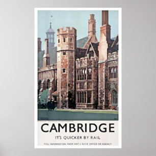 Cambridge England University Art Print