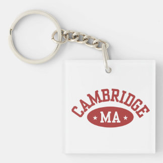 Cambridge Massachusetts Schattig Hogeschoolcadeau Sleutelhanger
