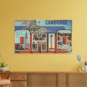 Cambridge, Ohio - Grote letterscènes Canvas Afdruk (Insitu (Woonkamer))