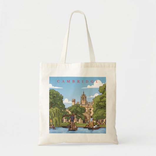 Cambridge river Cam view tote bag (Devant)