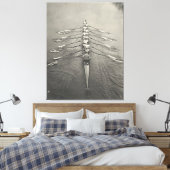 Cambridge Rowing Crew 1910 Canvas Afdruk (Insitu (Slaapkamer))