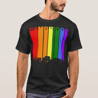 Cambridge Skyline Rainbow LGBT Gay Pride T-shirt