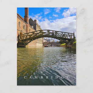Cambridge wiskundige brug op ansichtkaart briefkaart