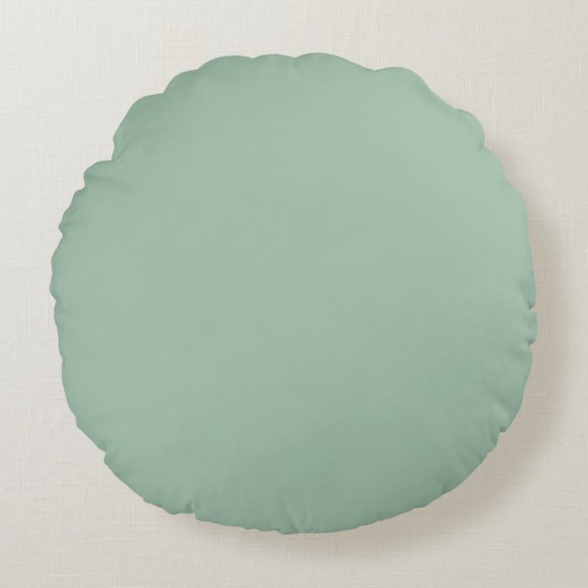 Cambridgeblauw Rond Kussen (Voorkant)