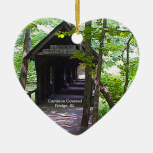 Cambron Covered Bridge, Madison County, Alabama Keramisch Ornament