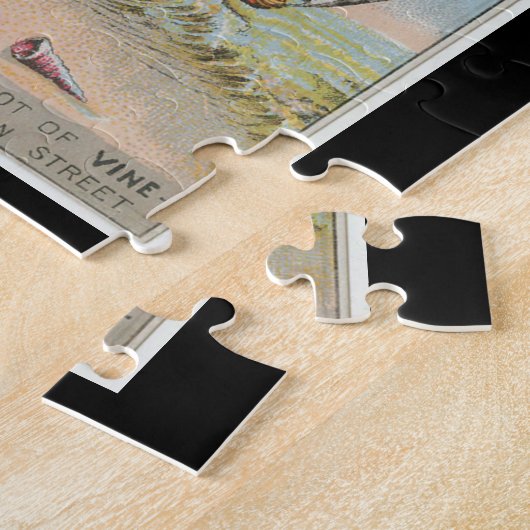 Camden and Atlantic Railroad Puzzle + Box Legpuzzel (Zijkant)