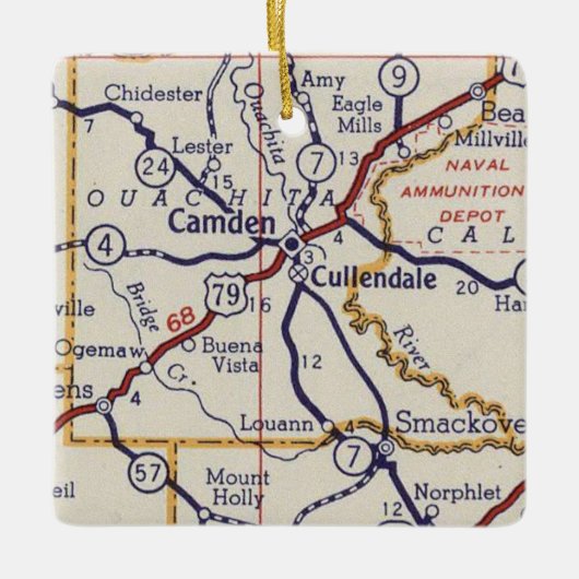 Camden AR Keramisch Ornament (Voorkant)