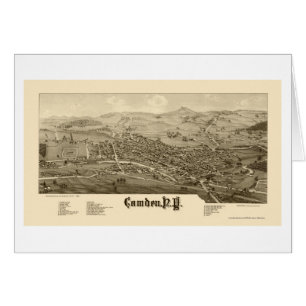 Camden, carte panoramique de NY - 1885