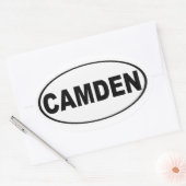 Camden Maine Ovale Sticker (Envelop)