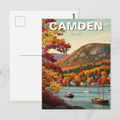 Camden Maine Travel Briefkaart (Voorkant / Achterkant)
