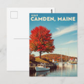 Camden Maine Travel Briefkaart (Voorkant / Achterkant)