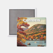 Camden Maine Travel Magneet (Voorkant / Achterkant)