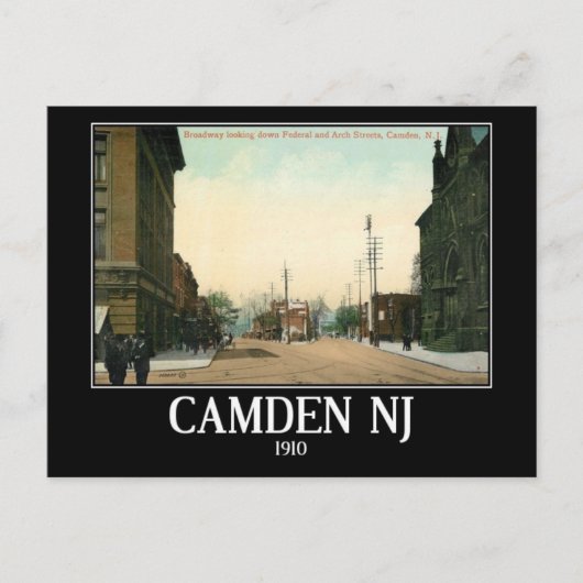 Camden, New Jersey, Vintage Briefkaart (Voorkant)