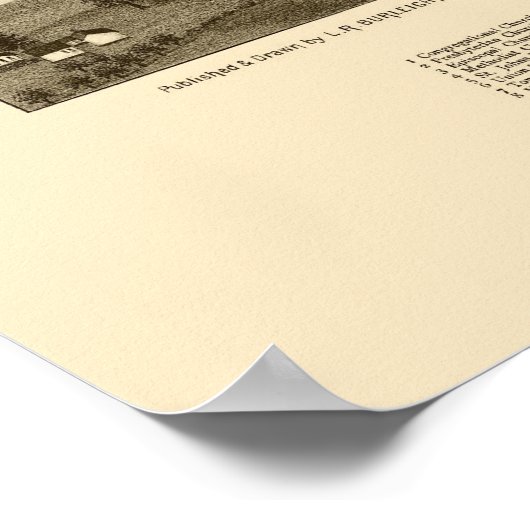 Camden, NY Panoramic Map - 1885 Poster (Hoek)