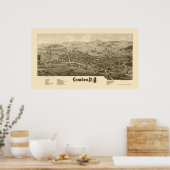 Camden, NY Panoramic Map - 1885 Poster (Keuken)