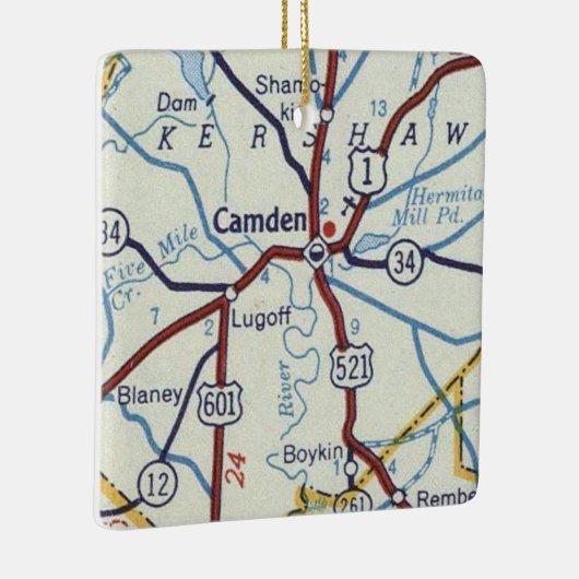 Camden SC Keramisch Ornament (Rechts)