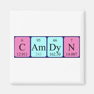Camdyn periodieke lijstnaam magnet magneet