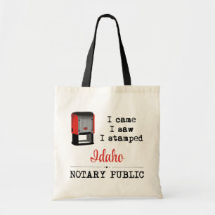 Came Saw Stamped Notional Public Idaho Tote Bag