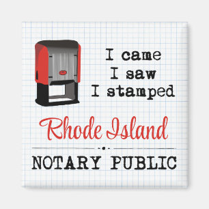 Came Saw Stamped Notional Public Rhode Island Magneet