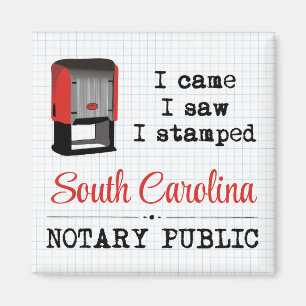 Came Saw Stamped Notional Public South Carolina Magneet