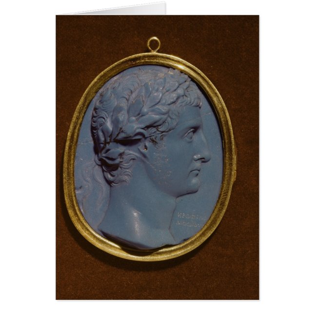 Camée soutenant le profil de Tiberius (Devant)